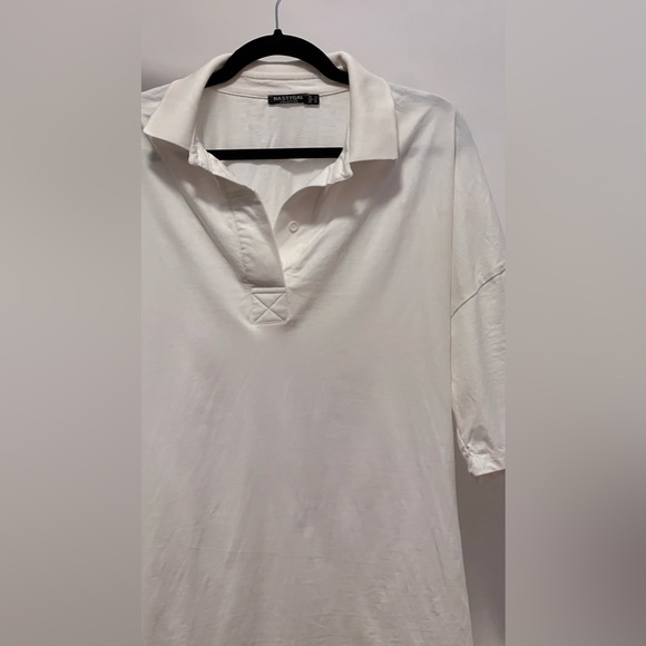 Polo style short sleeve t-shirt dress - Picture 2 of 2